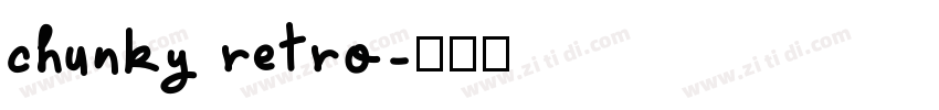 chunky retro字体转换